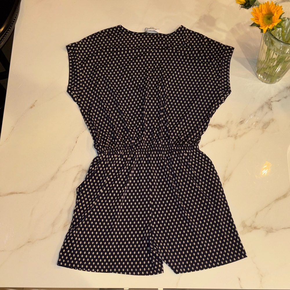 Black and White Polka Dot Romper